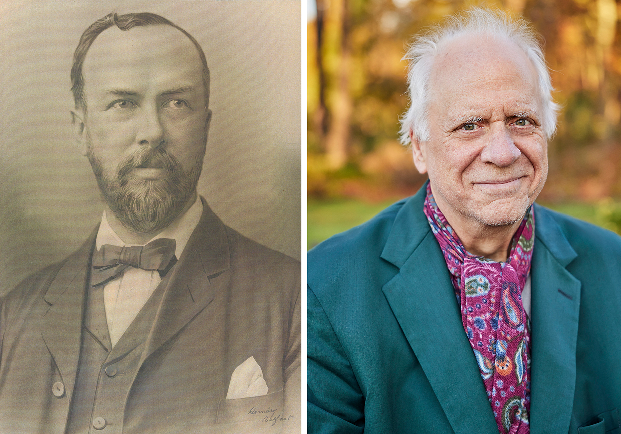 W. Atlee Burpee & Co. Founder, Washington Atlee Burpee (L), circa 1890, and Executive Chairman, George Ball (R), 2025. W. Atlee Burpee photo courtesy Burpee Archives. George Ball photo courtesy Jason Varney; Burpee.